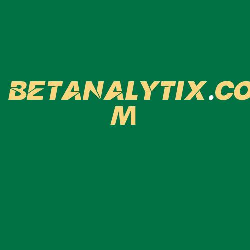 Logo da BETANALYTIX